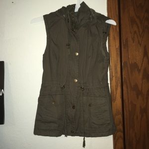 ymi olive vest